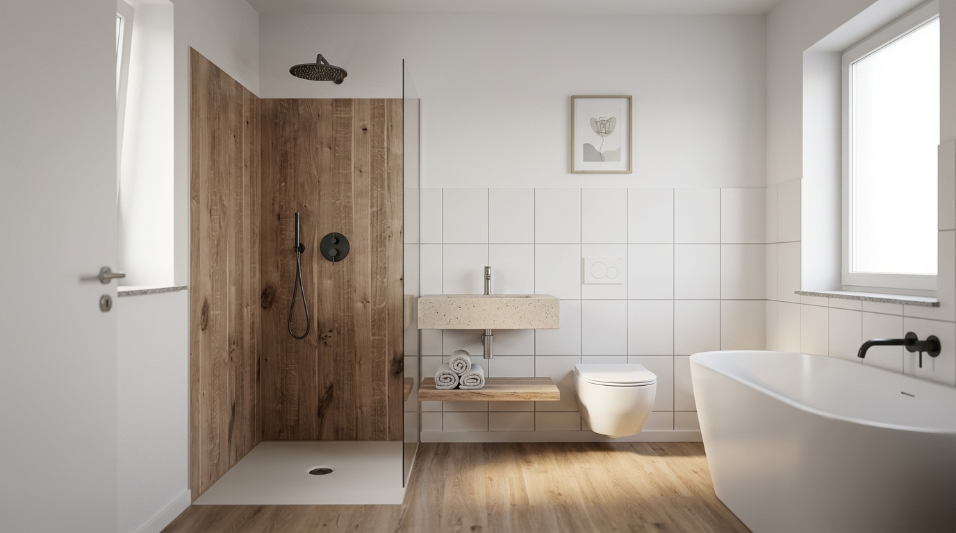 Fugenlose Platten Badezimmer