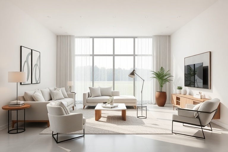 Modernes Wohnzimmer — Projekt